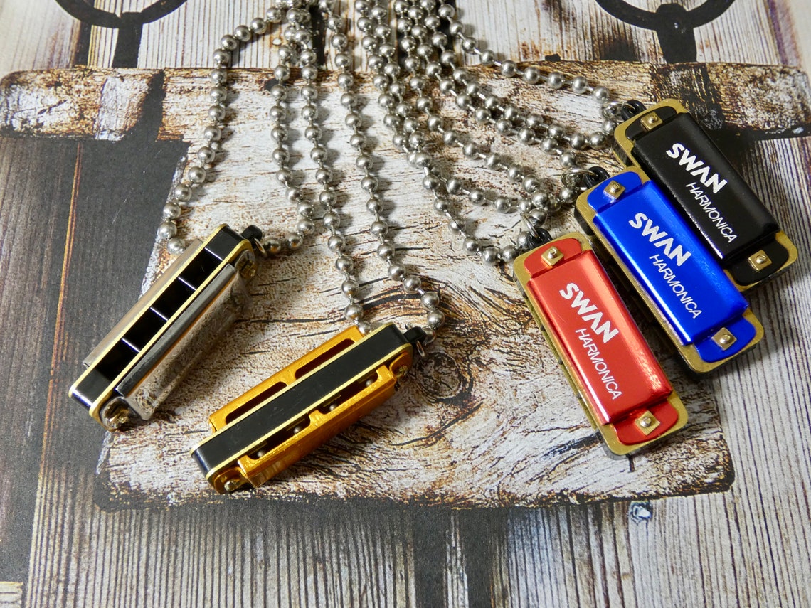 Harmonica Necklace A working musical pendant Fun gift for Etsy 日本