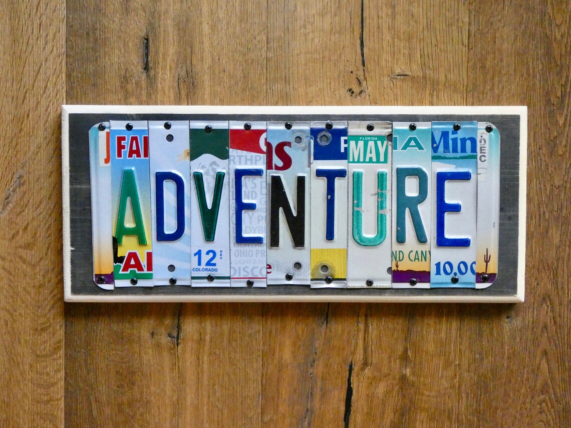 ADVENTURE Custom License Plate Sign Etsy New Zealand