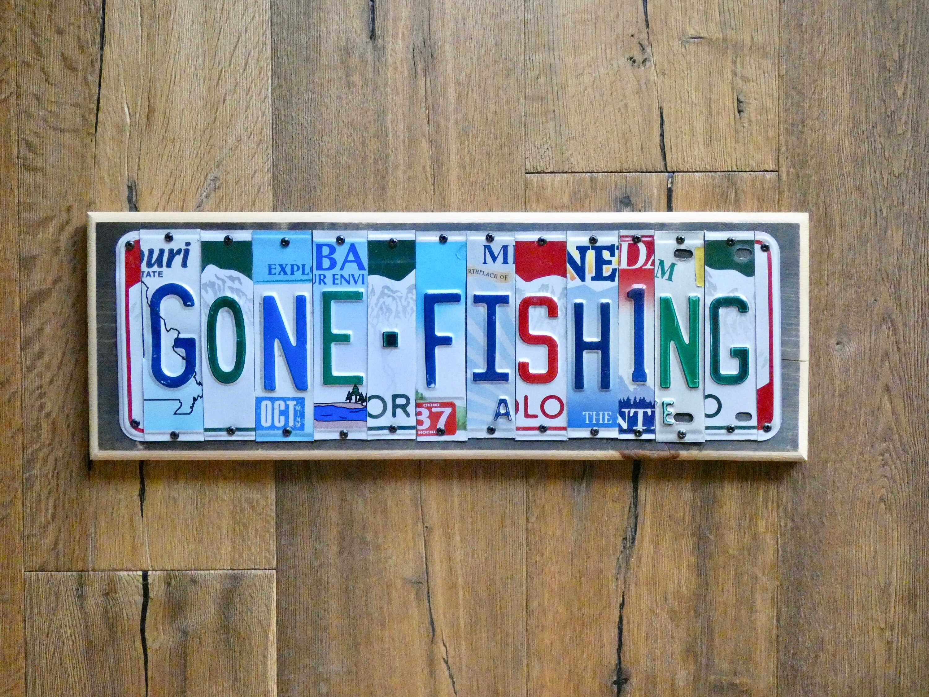 Custom Sign made with repurposed License Plates Choose your Etsy