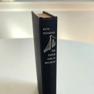 The Butler Died In Brooklyn by Ruth Fenisong --- Vintage 1940s Crime Club Murder Mystery Rare Out of Print Novel --- Retro Wartime Book