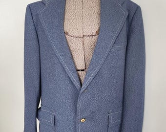 ジャケット・アウター 1950s VTG  ITALY DOUBLE BREASETED COAT Size 42 44 Vintage 1950s Men's Double Breasted Gabardine