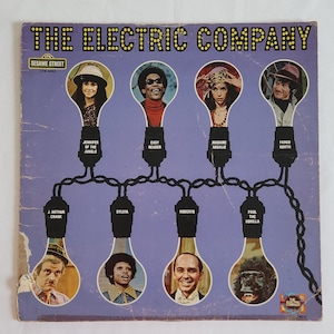 Vintage The Electric Company Sesame Street Record --- Retro 1970s Children&#39;s Music Vinyl --- 70s Nostalgic Childhood Preschool Songs Album