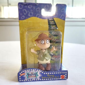 Vintage Nickelodeon The Rugrats Movie Collectible Figurine - Tommy Pickles - Retro 1990s Children&#39;s TV Cartoons NIB Toy - 90s Kids Nostalgia