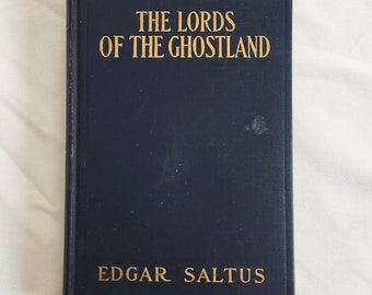 The Lords of the Ghostland - A History of the Ideal by Edgar Saltus -- Very Rare Antique Religion Deity Gods Book -- Vintage Spiritual Tales