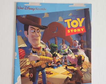 Toy Story Vintage Walt Disney Records Storybook - No Tape/Record - Retro 1990s Pixar Disney Children's Movie Book --- 90s Kids Fairy Tales