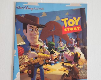 Toy Story Vintage Walt Disney Records Storybook - No Tape/Record - Retro 1990s Pixar Disney Children's Movie Book --- 90s Kids Fairy Tales