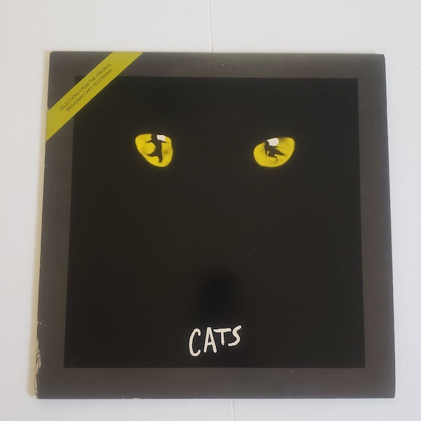 Vintage Cats Selections Musical Soundtrack Record Album --- Retro 1980s Classic Andrew Lloyd Weber Original Cast Broadway Theatre Vinyl