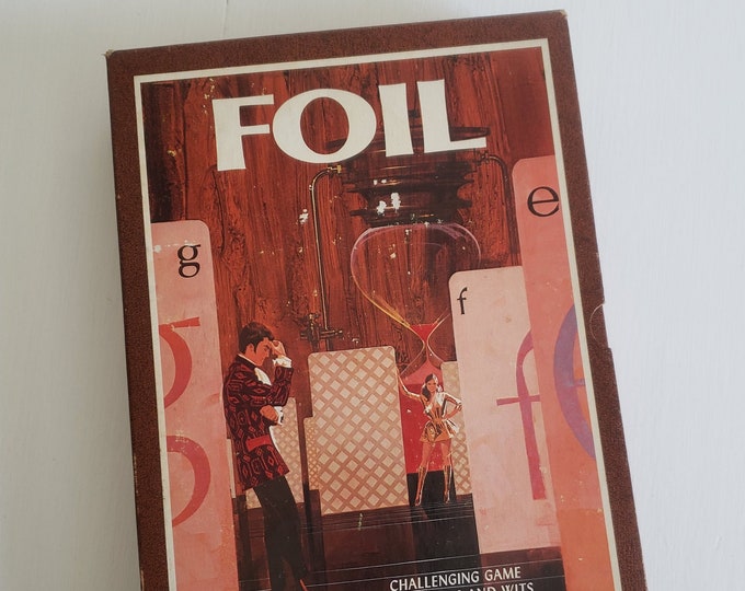 Vintage Foil Game Retro 3M Bookshelf Game Retro 1960's Word Spelling