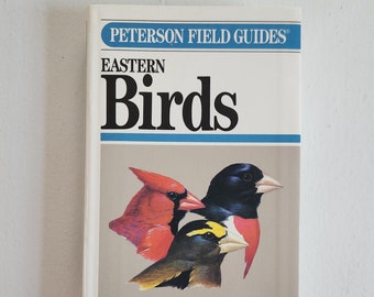 A Field Guide to the Birds of Eastern & Central North America by Roger Tory Peterson --- Vintage Wild Birds Nature Book Cottage Home Decor