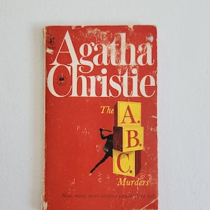 The A.B.C. Murders by Agatha Christie --- Vintage Hercule Poirot Murder Mystery Novel --- Retro Classic Detective Noir Pulp Fiction Book