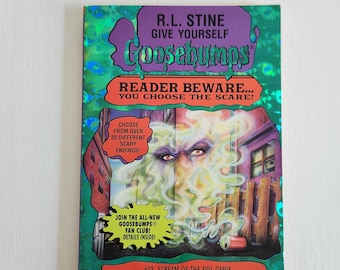 Scream of the Evil Genie par R. L. Stine - Give Yourself Goosebumps # 13 - livre d'Halloween effrayant choisissez votre propre aventure des années 1990