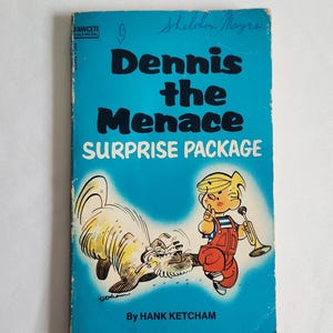 Dennis the Menace Surprise Package by Hank Ketcham --- Vintage 1960s American Cartoon Comic Anthology Book --- Growing Up Childhood Humor