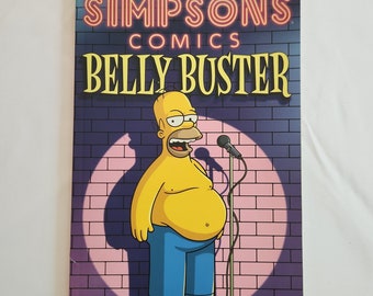 Simpsons Comics Belly Buster --- Vintage 1990s 2000s Classic Cartoons TV Show Collectible Graphic Novel --- Retro 90s Kids Humor Book