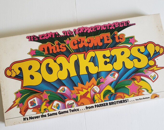 This Game is Bonkers Vintage Board Game Retro 1970's Parker Brothers