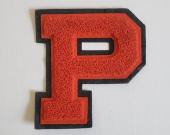 Vintage chenille patch-Letterman BJ