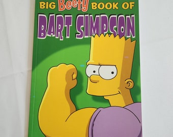 Big Beefy Book of Bart Simpson Comic Book - Vintage 1990s 2000s Classic Cartoons TV Show Collectible Graphic Novel - Retro 90s Humor Book