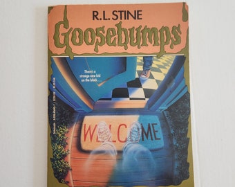 The Ghost Next Door by R. L. Stine --- Vintage 1990s Goosebumps #10 Novel --- Retro 90s Kids Book Spooky Haunted Halloween Scary Story