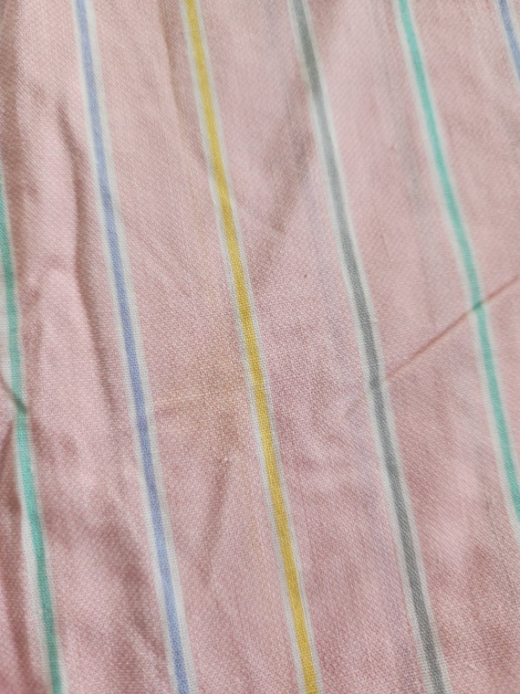 Vintage Jodah Pastel Pink Rainbow Candy Stripe Sh… - image 8