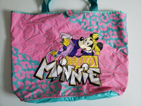 Vintage Totally Minnie Large Vinyl Tote Bag Retro -  Israel