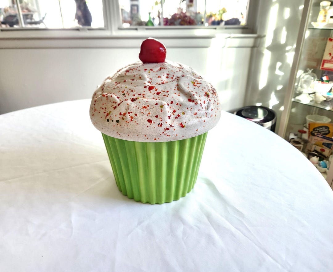 【Cupcake Cookie Jar】クッキージャー陶器製 Cupcake Cookie Jar】クッキージャー陶器製 Cupcake Cookie Jar
