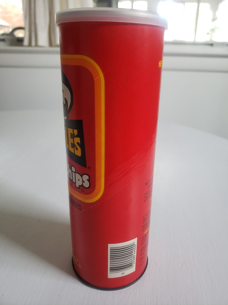 Vintage Pringle's Potato Chips Container Tube Retro Etsy