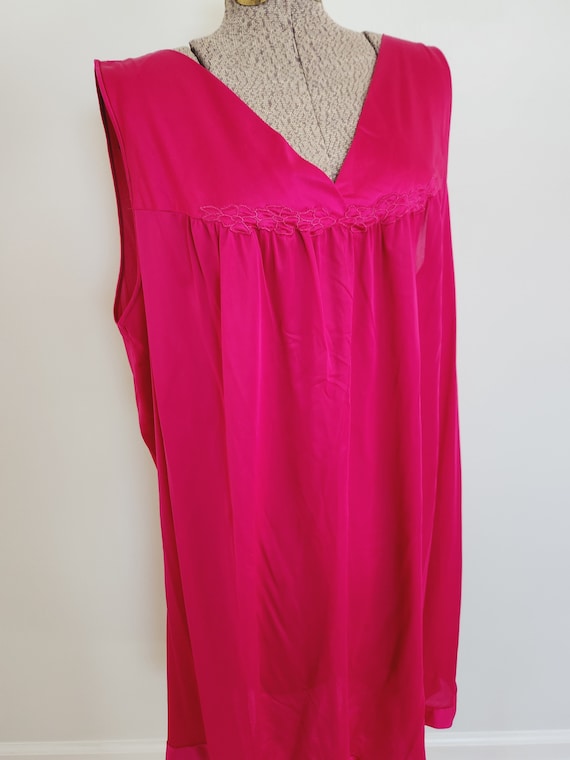 Vintage Vanity Fair Pink Tank Top Night Dress ---… - image 7