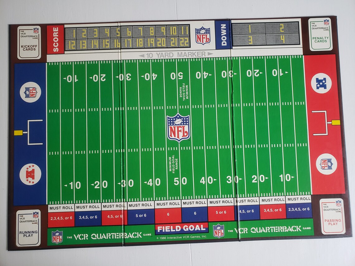 Vintage the VCR Quarterback Game Retro 1980's NFL Etsy