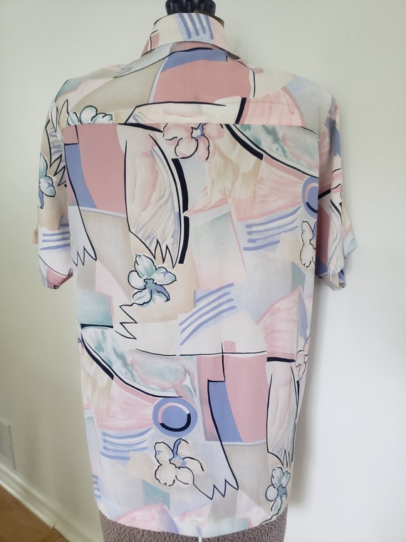 Vintage Alfred Dunner Abstract Pattern Pastel But… - image 5