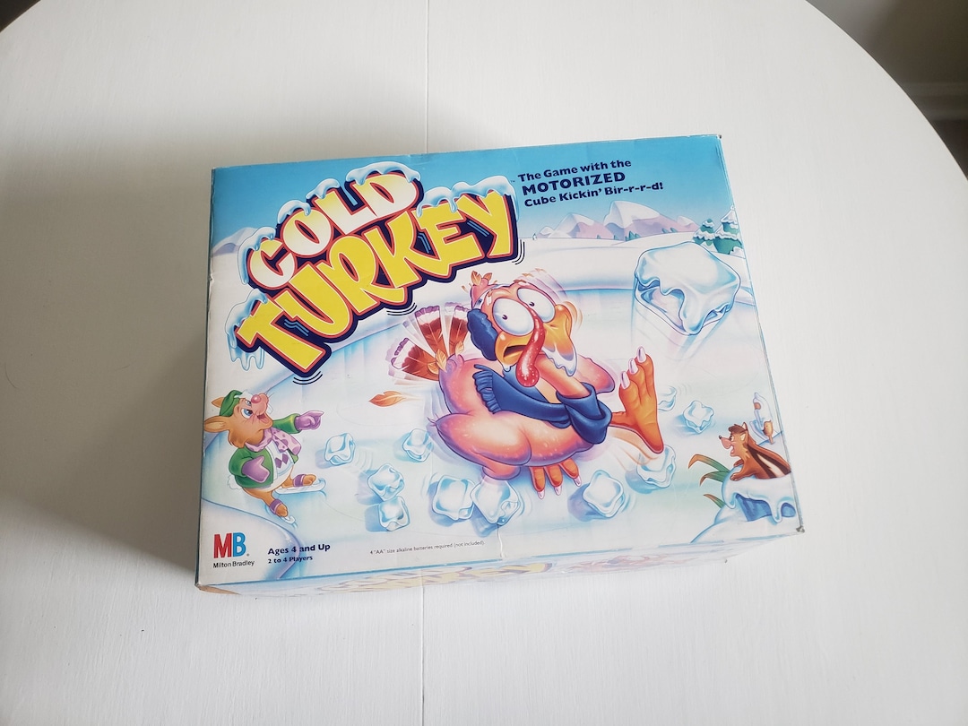 Vintage Cold Turkey Board Game Retro 1990's Motorized Etsy