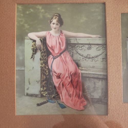Antique Roman Muses Framed Lithographs Prints --- Vintage 1910's Edwardian Era Greek shops Goddesses Home Decor --- Romantic Boudoir Princess Art