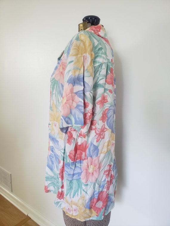 Vintage Alfred Dunner Colorful Hawaiian Floral Sh… - image 4