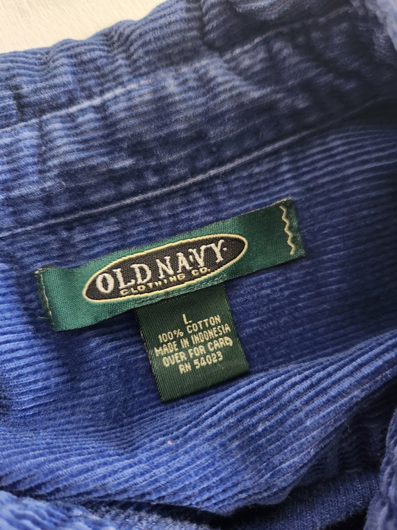 Vintage Old Navy Clothing Co. Classic Blue Cordur… - image 2