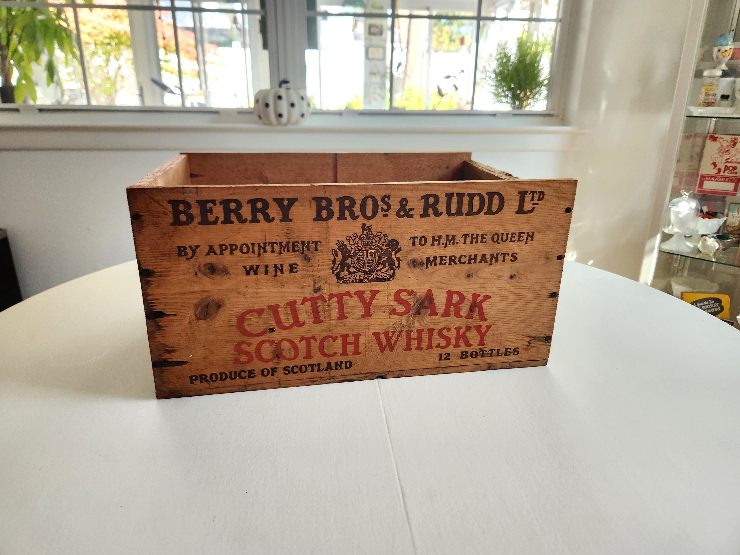 Antique Prohibition Era Whiskey Crate VERY RARE J .A Dougherty's Rye Whiskey  Philadelphia Old Overholt Rustic Decorations Old Fashioned 