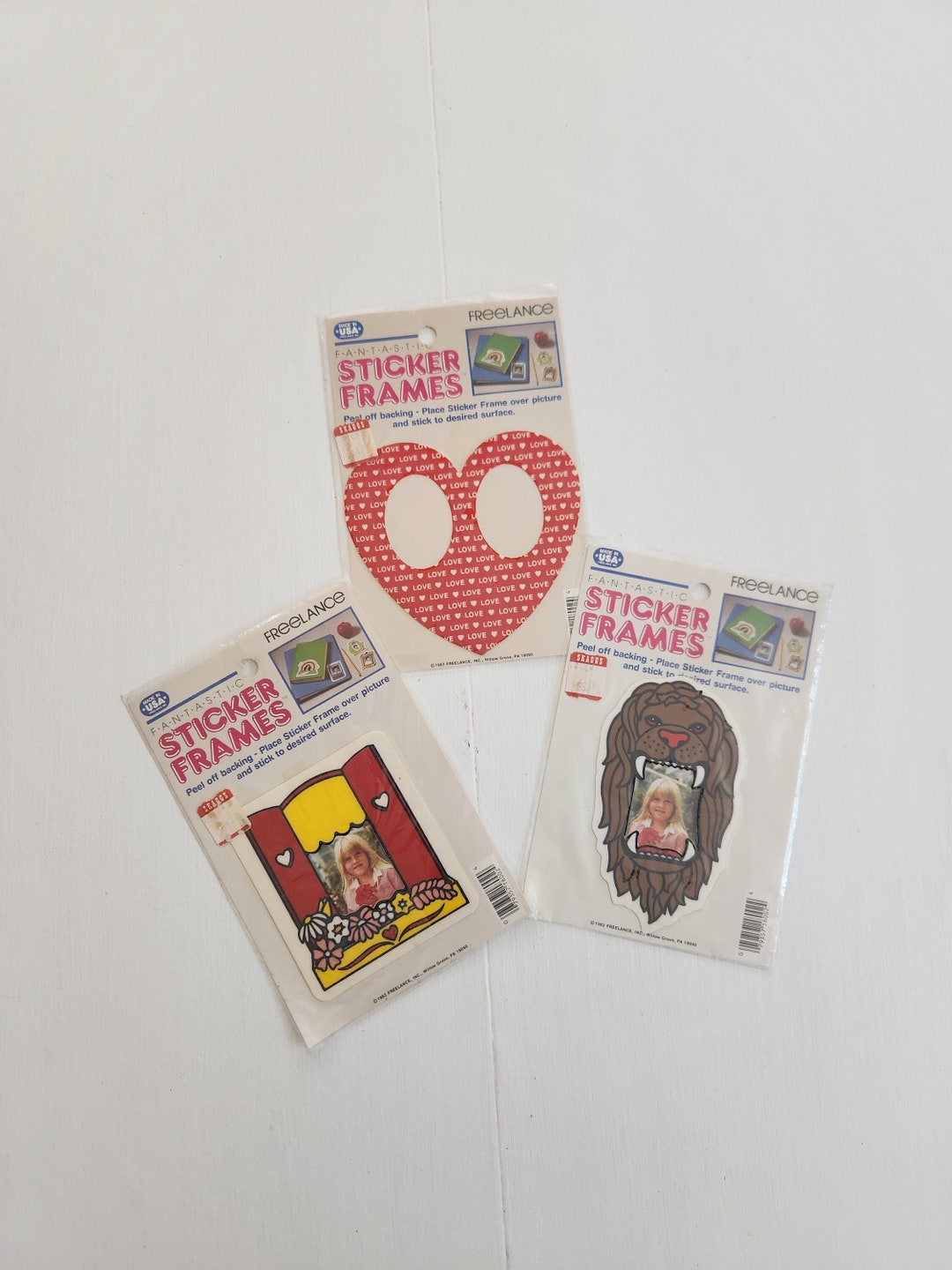 Vintage Fantastic Sticker Frames From Freelance - Set of Three - Retro ...