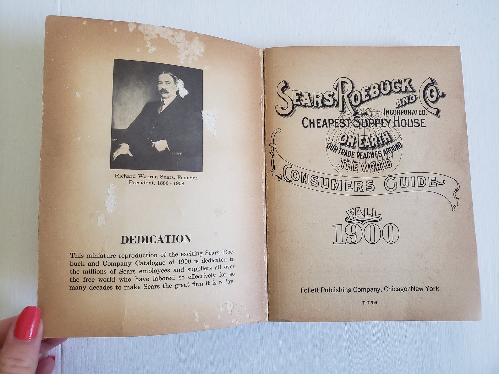 Vintage Fall 1900 Sears Roebuck and Co Catalog Reprint Retro Etsy