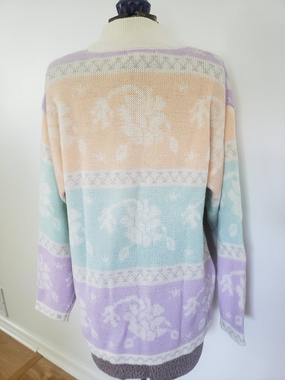 Vintage Lindsey Blake Pastel & Cream Floral Fair … - image 5