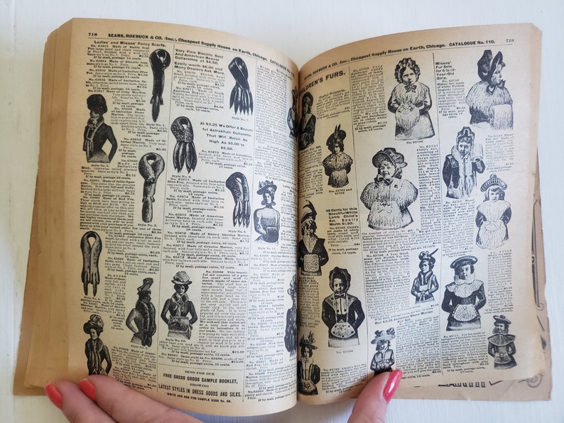 Vintage Fall 1900 Sears Roebuck and Co Catalog Reprint Retro Etsy