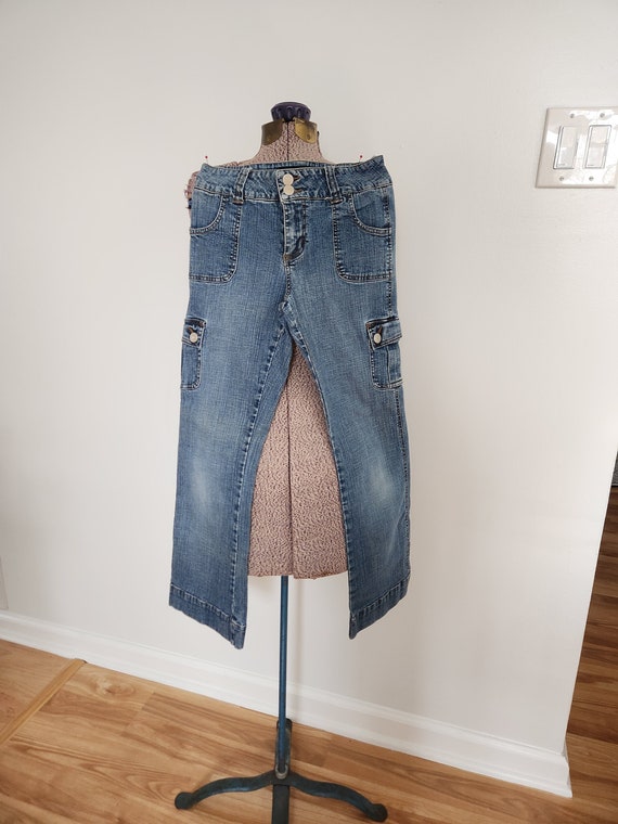 y2k archive beaumont carr 平成　ファー　00s 17 Vintage Tyte Original Brand Girls' Cargo Style Pocket Jeans