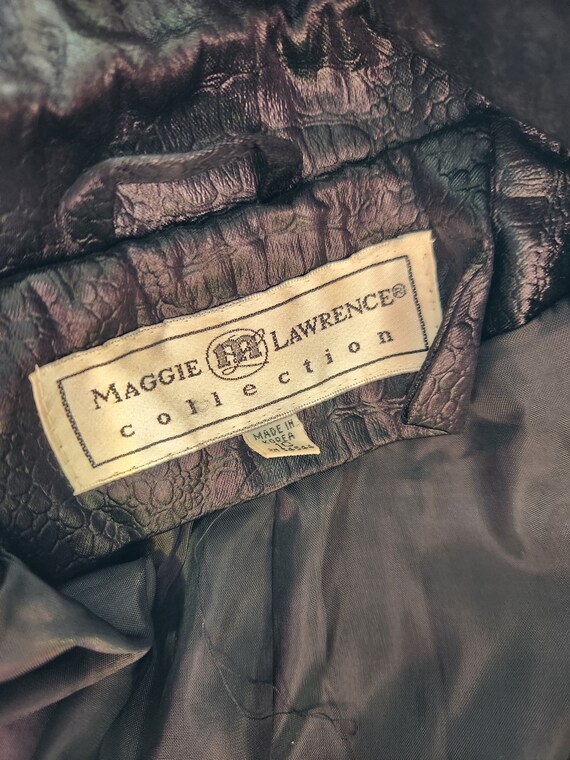 Vintage Maggie Lawrence Collection Faux Alligator Reptile