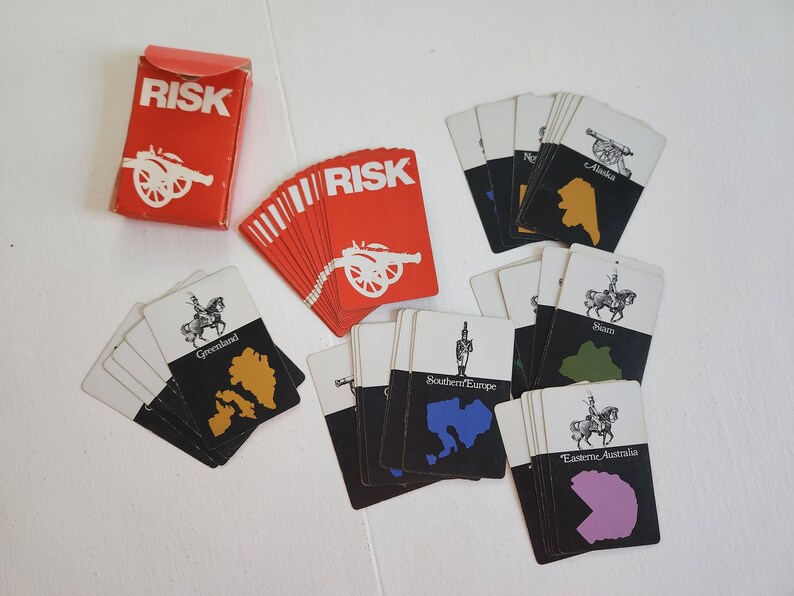 Vintage Risk Board Game --- Retro 1970s Parker Brothers World Conquest ...