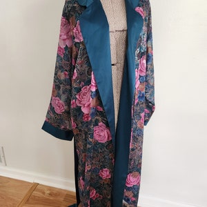 Vintage Victoria's Secret Sheer Pink Flowers Robe Retro Satin ...