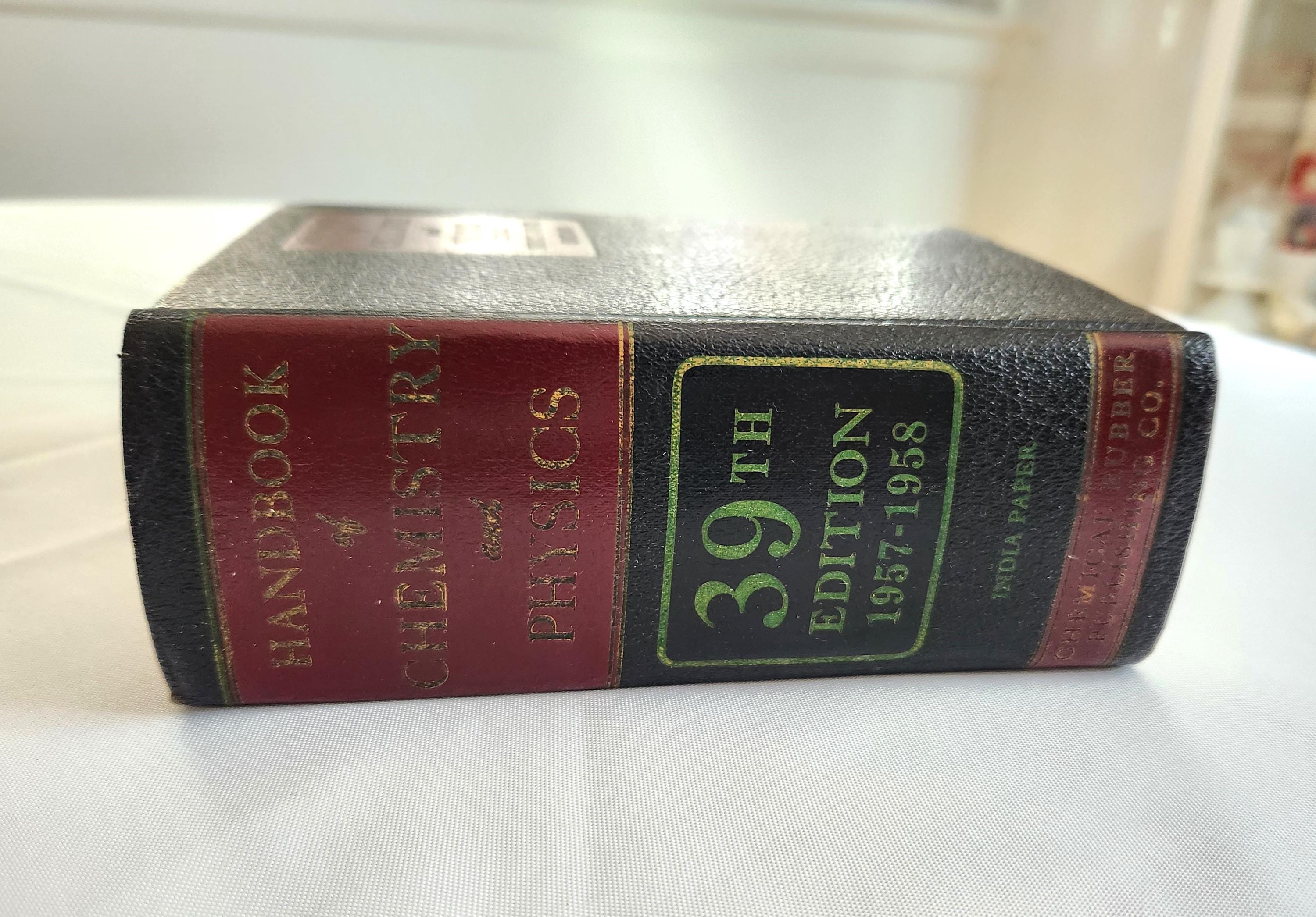 Handbook of Chemistry and Physics - 39th Edition - Vintage 1950s