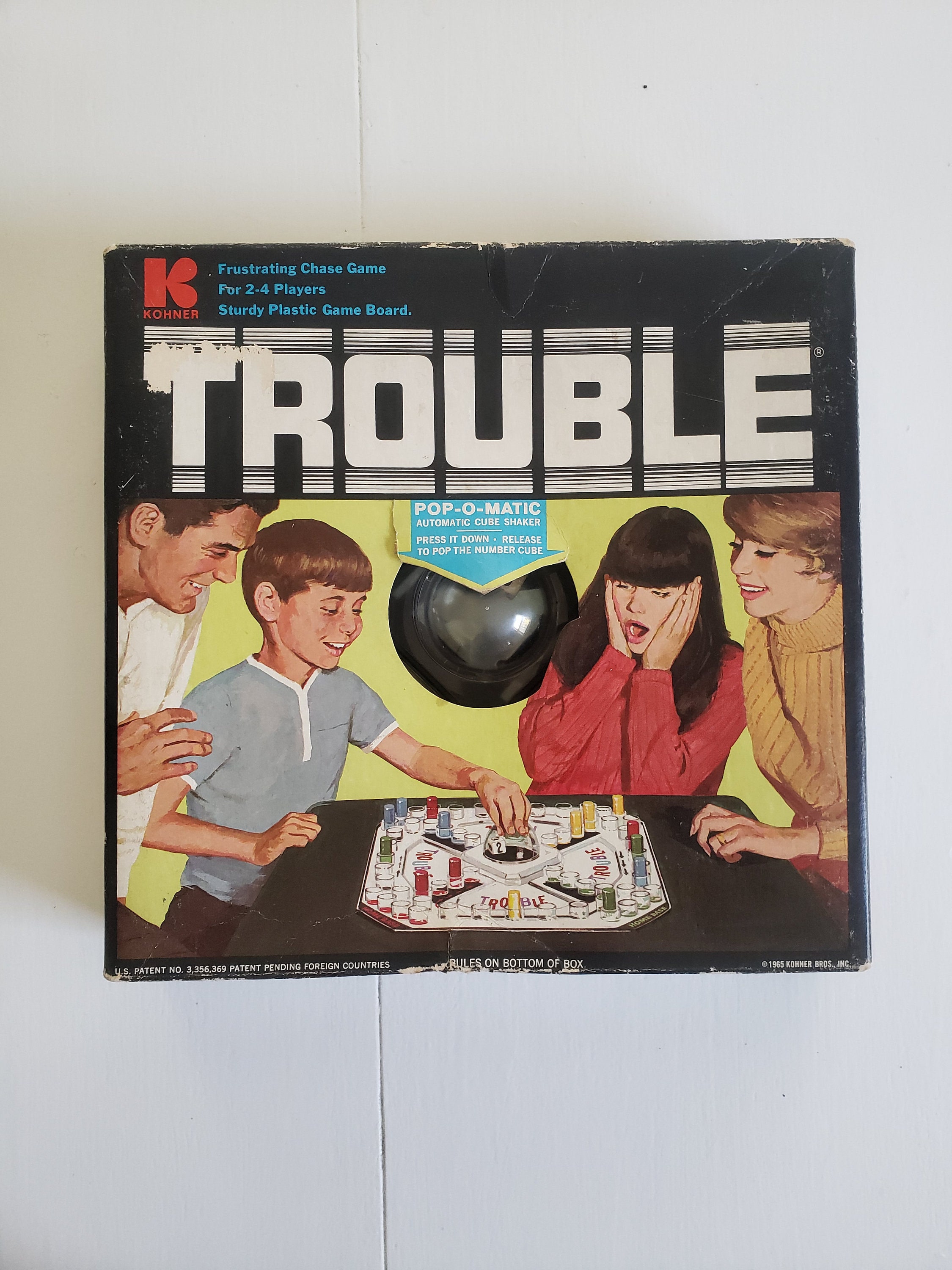 Vintage Trouble Pop-o-matic Board Game Retro 1960's - Etsy