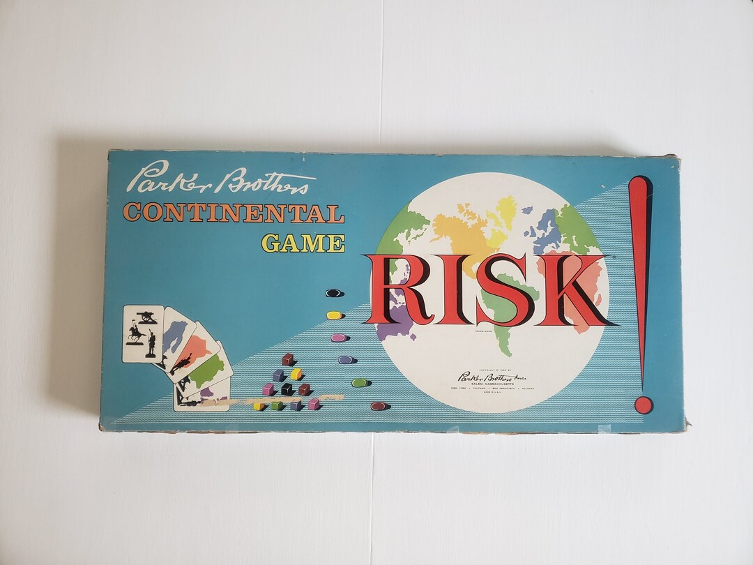 Vintage Risk Continental Board Game Retro 1950's - Etsy