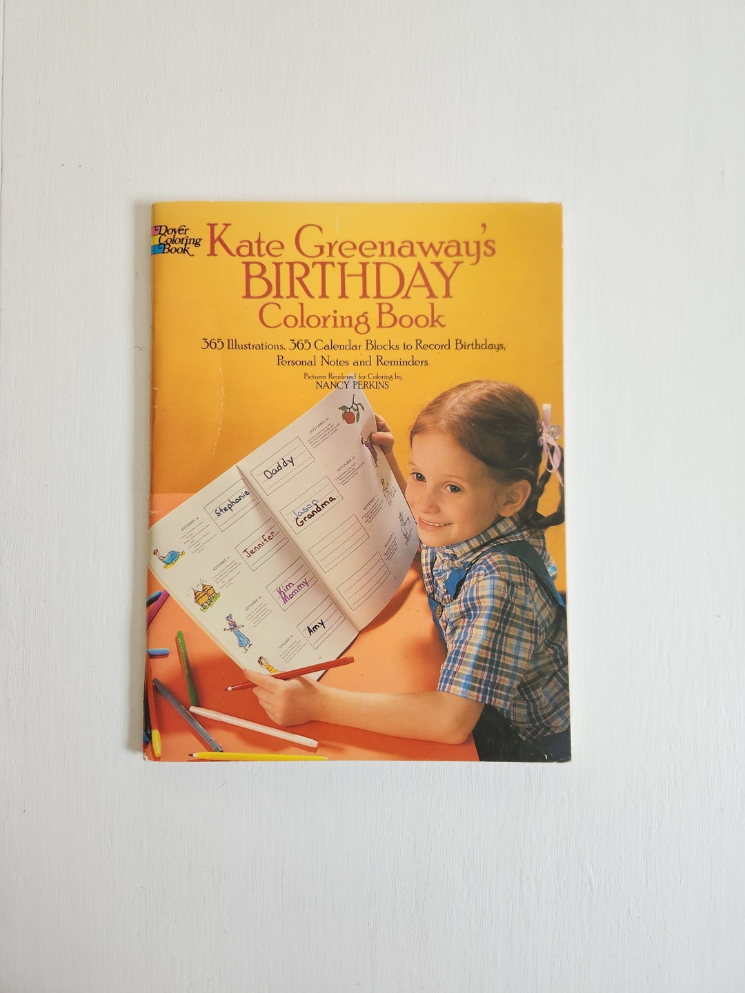 Kate Greenaway's Birthday Coloring Book With Verses by - Etsy