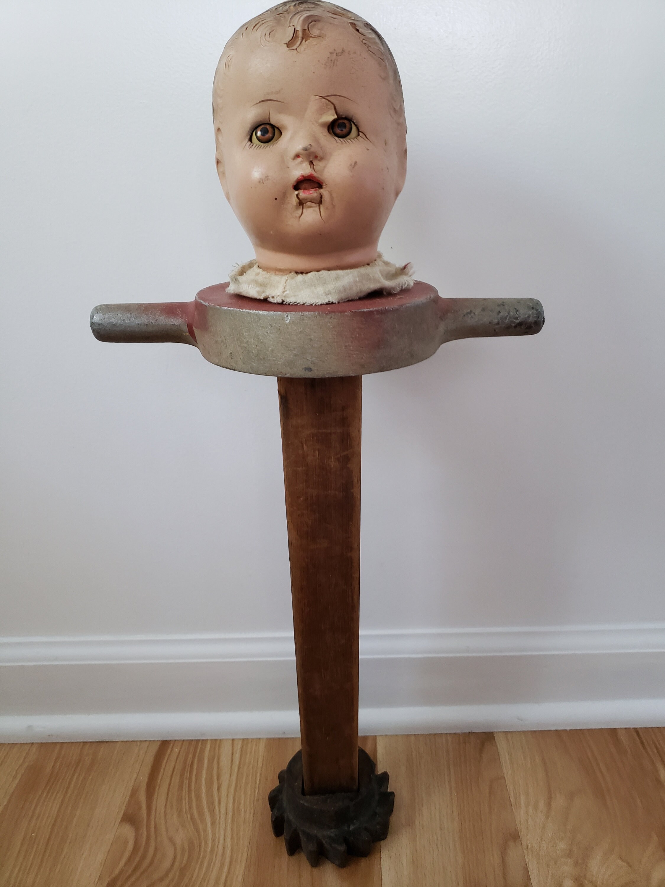 Vintage Baby Doll Head Found Folk Art Sculpture Antique Etsy