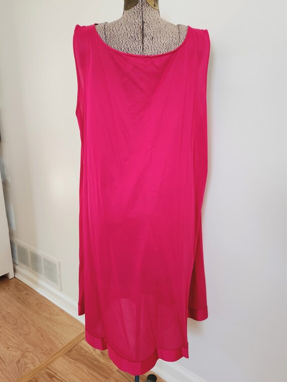 Vintage Vanity Fair Pink Tank Top Night Dress ---… - image 5