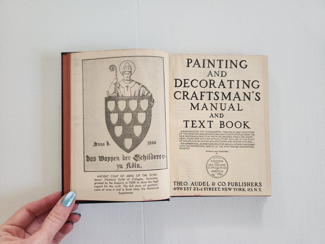 Painting and Decorating Craftsman's Manual and Text Book Vintage 1940s