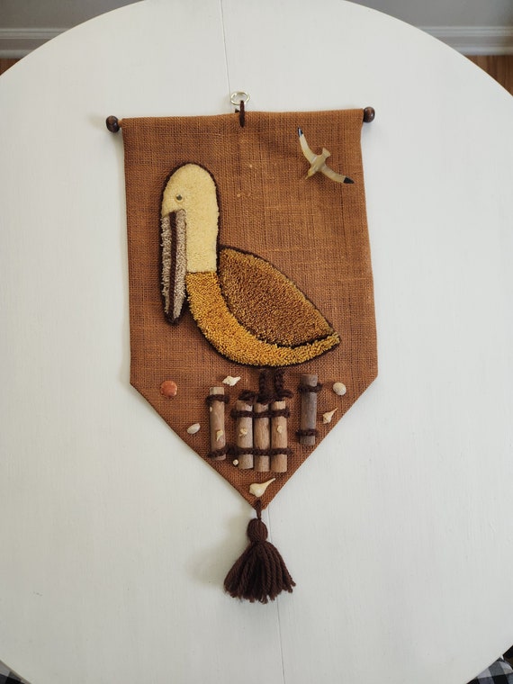 Burlap tapestry hot sale