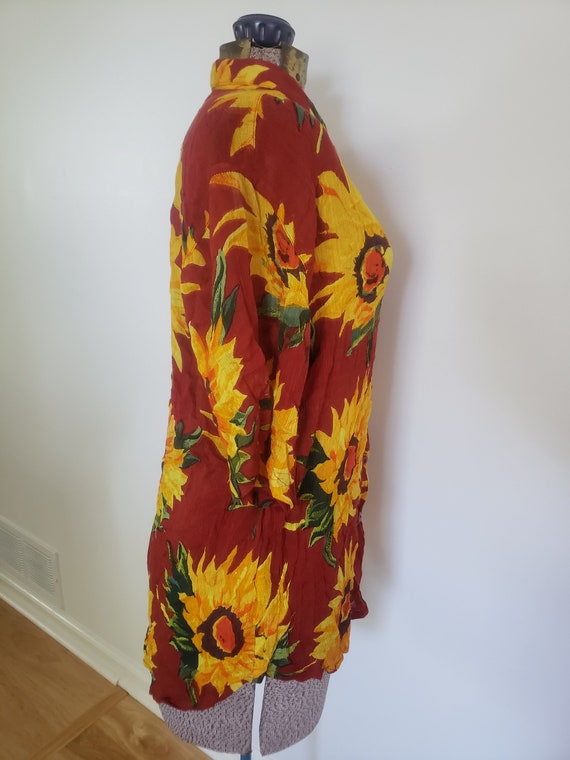 Vintage Point One Classics Sunflower Shirt --- Re… - image 6